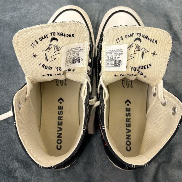 Converse Chuck Taylor All Star High Tops It's Okay To Wander Women’s Size 7.5 - Picture 12 of 13